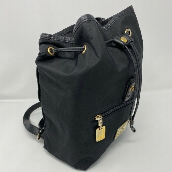 Moschino Black and Gold Nylon Backpack main image 5